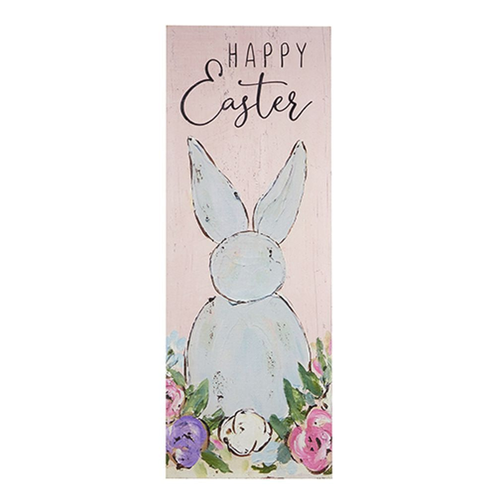 Raz Imports 2023 The Meadow 47.5" Happy Easter Bunny Porch Sign
