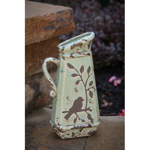 Your Heart's Delight Pottery - Birds N Branches Pitcher, Ceramic
