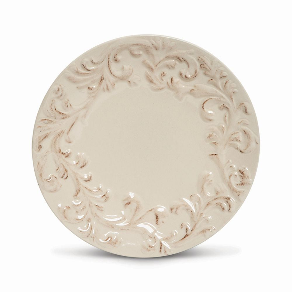 Gerson Companies 8.5 Inches Acanthus Salad Plate, Set of 4