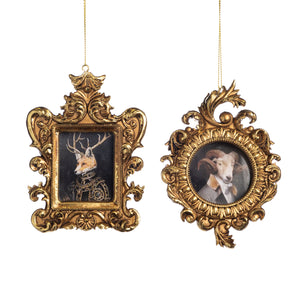 Goodwill Baroque Animal Photo Frame Ornament Gold 14Cm, Set Of 2, Assortment