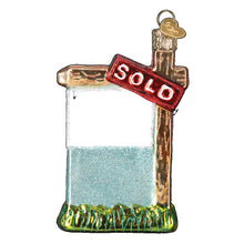 Load image into Gallery viewer, Old World Christmas Realty Sign Ornament