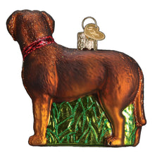 Load image into Gallery viewer, Old World Christmas Standing Chocolate Lab Puppy Ornament