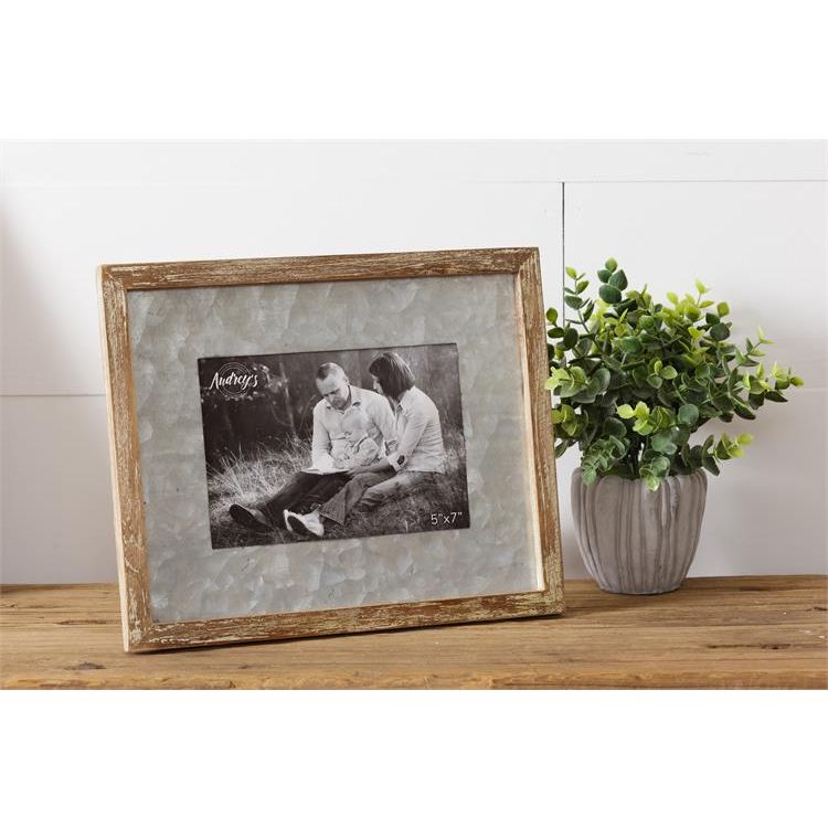 Your Heart's Delight Picture Frame-Galvanized Mat, Small Set of 2