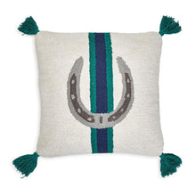 Load image into Gallery viewer, Country Horse Set Punch Embroidery &amp; Tassel Accent Throw Pillows w/ 2 Designs