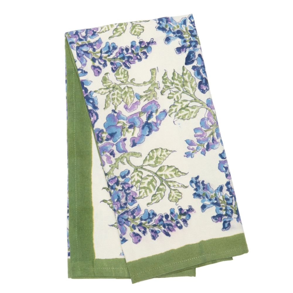 Couleur Nature Wisteria Green/Blue Tea Towels 20X30 - Set Of 3