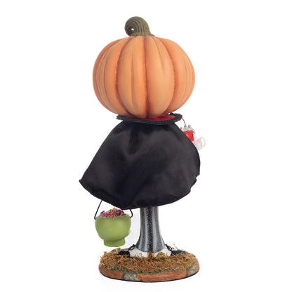 Katherine's Collection 14" Fangs Dracula Trick Or Treater Figure, White/Orange Resin