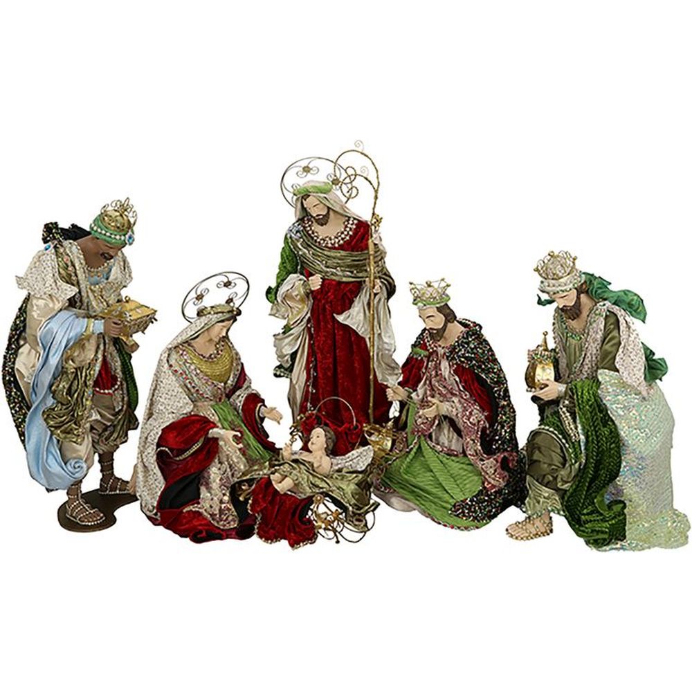 Mark Roberts Christmas 2022 Nativity Scene Figurine, Set Of 6 13-27 Inches