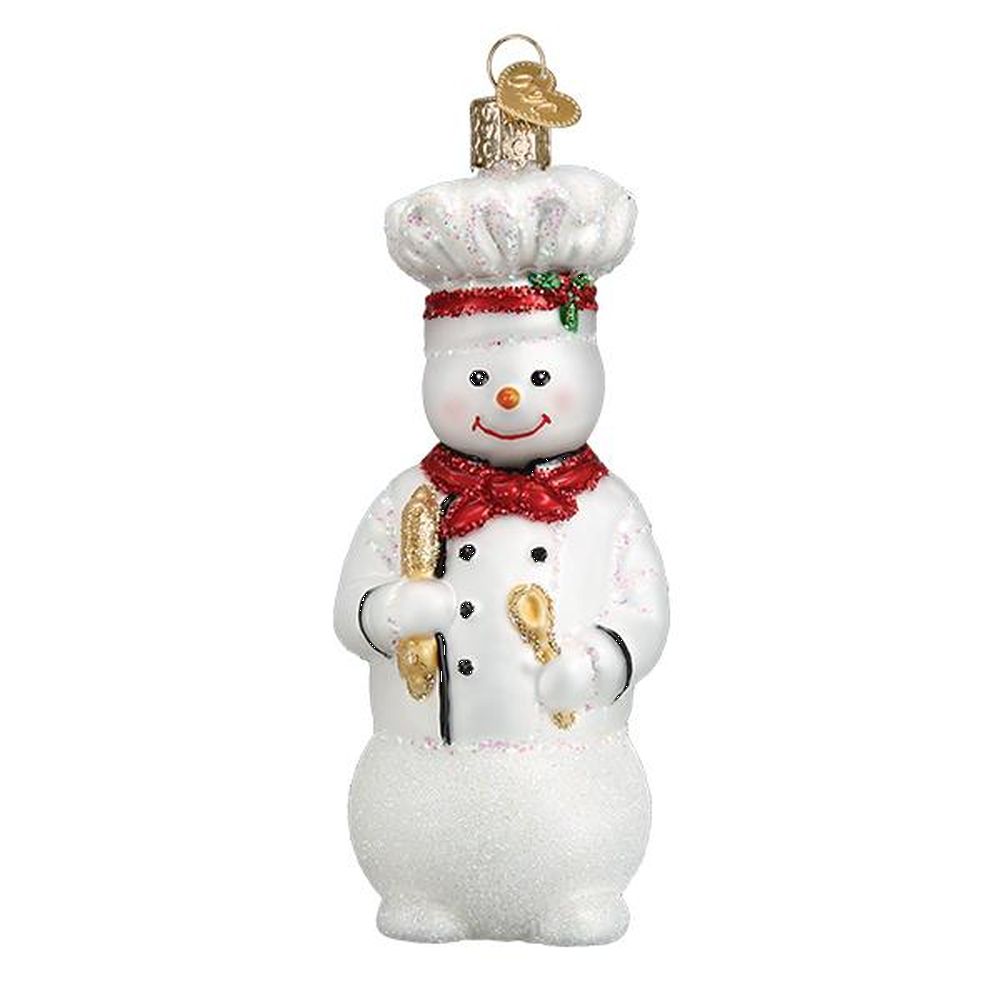 Old World Christmas Snowman Chef Ornament