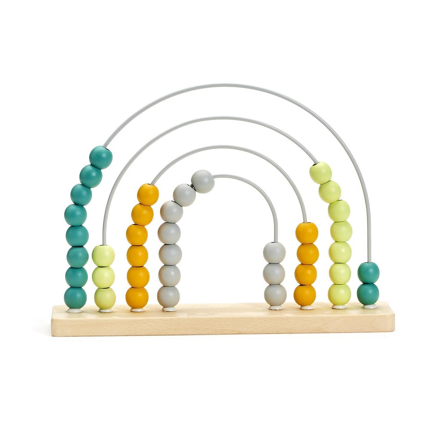 Counting Rainbows Hand-Crafted Wooden Abacus In Gift Box Assorted 2 Colorations