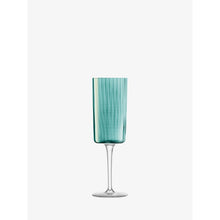 Load image into Gallery viewer, LSA International Set of 4 Gems Champagne Flute 210 ml. Assorted Jade