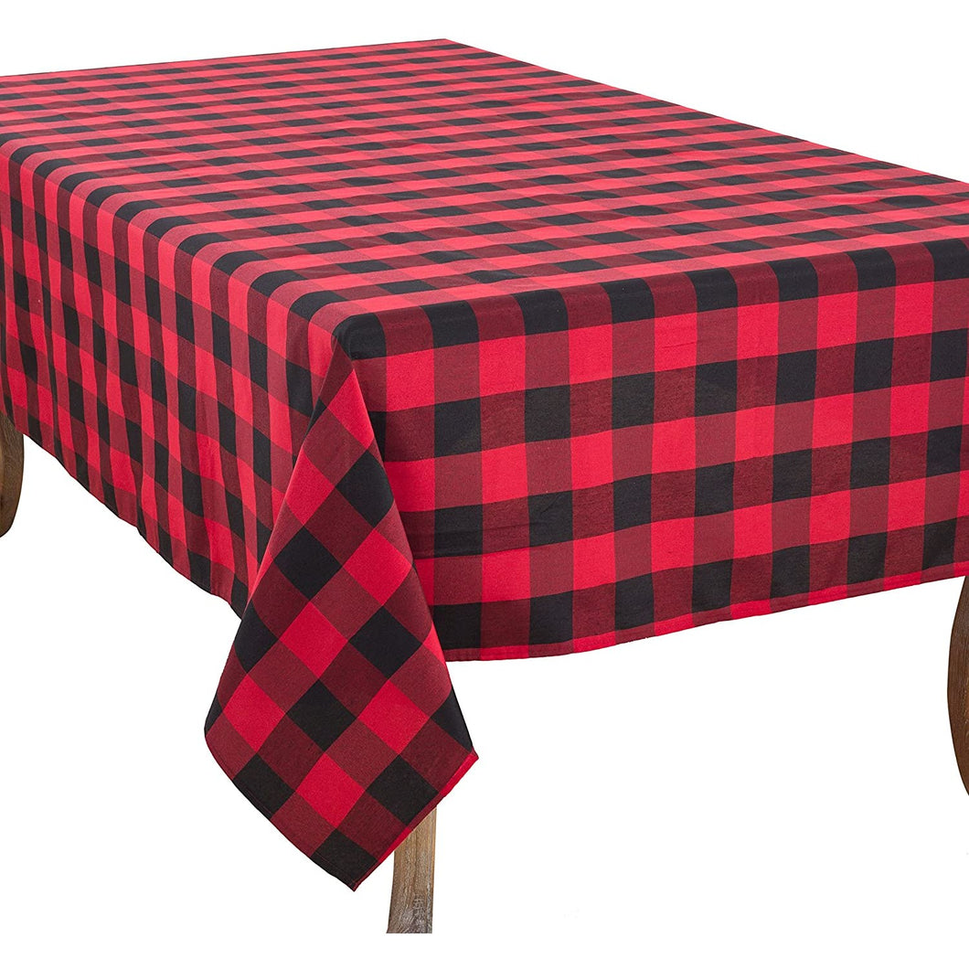Saro Lifestyle Buffalo Plaid Tablecloth 70