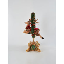 Load image into Gallery viewer, Katherine&#39;s Collection 2022 Twelve Days Reindeer a Leaping Figurine, 23.5&quot;