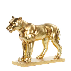 Goodwill Metallic Standing Lioness Two-tone Gold 51Cm