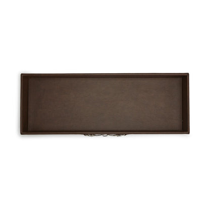 Two's Company Equus Long Bar / Table Side Tray With Polished Horse Bit Accent