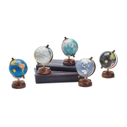 Two's Company Around The World Mini Globe Assorted 5 Colors