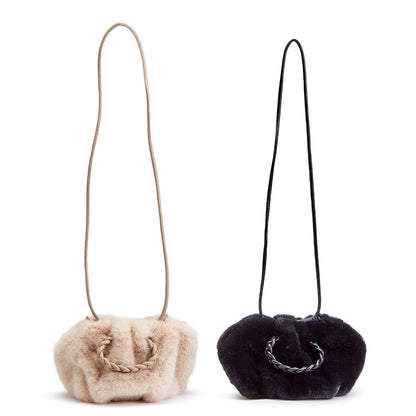 Two's Company Faux Fur Clutch Assorted of 2
