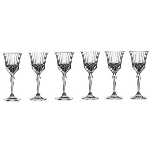 Rcr Adagio Crystal Wine Glass Set Of 6, Clear, Crystal