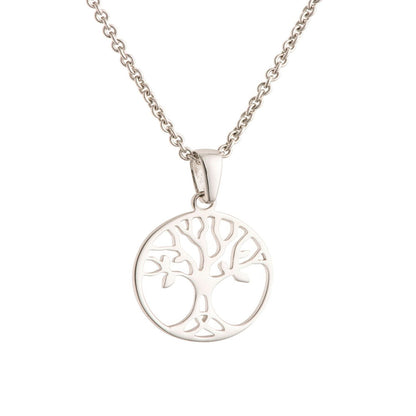 Galway Tree Of Life Sterling Silver Pendant - Small, 1.09 Gms - Rhodium Plated