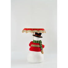 Load image into Gallery viewer, Katherine&#39;s Collection 2022 All The Trimmings Snowman With Serving Tray Umbrella.