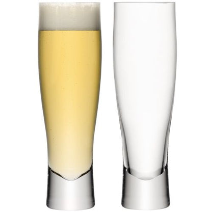 LSA International Bar Beer Glass Clear, Set of 2