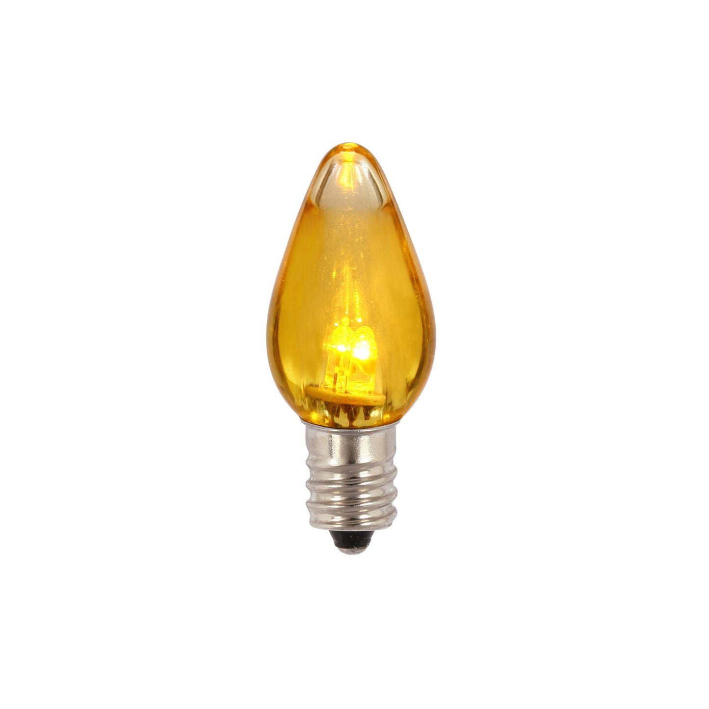 Vickerman C7 Yellow Transparent Led Bulb 25 Per Bagox