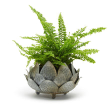 Load image into Gallery viewer, Artichoke Decorative Cachepot / Bowl With Antique Stone Finish (Can Hold Candle)