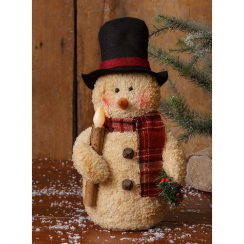 Your Heart's Delight Snowman with Led Candle, Cotton