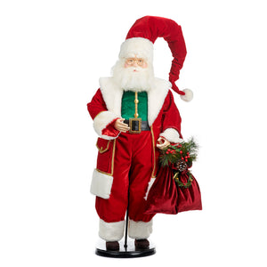 Goodwill Santa Express Doll With Stand & Box Red/Green 80Cm
