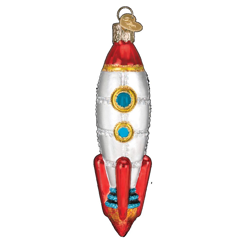 Old World Christmas Toy Rocket Ship Ornament