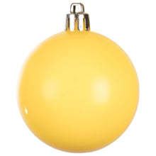Load image into Gallery viewer, Vickerman 2.4&quot; Yellow Shiny Ball Ornament, 24 Per Bag