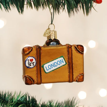 Old World Christmas Suitcase Ornament