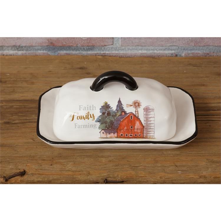 Your Heart's Delight Covered Butter Dish - Faith Family Farming, Dolomite