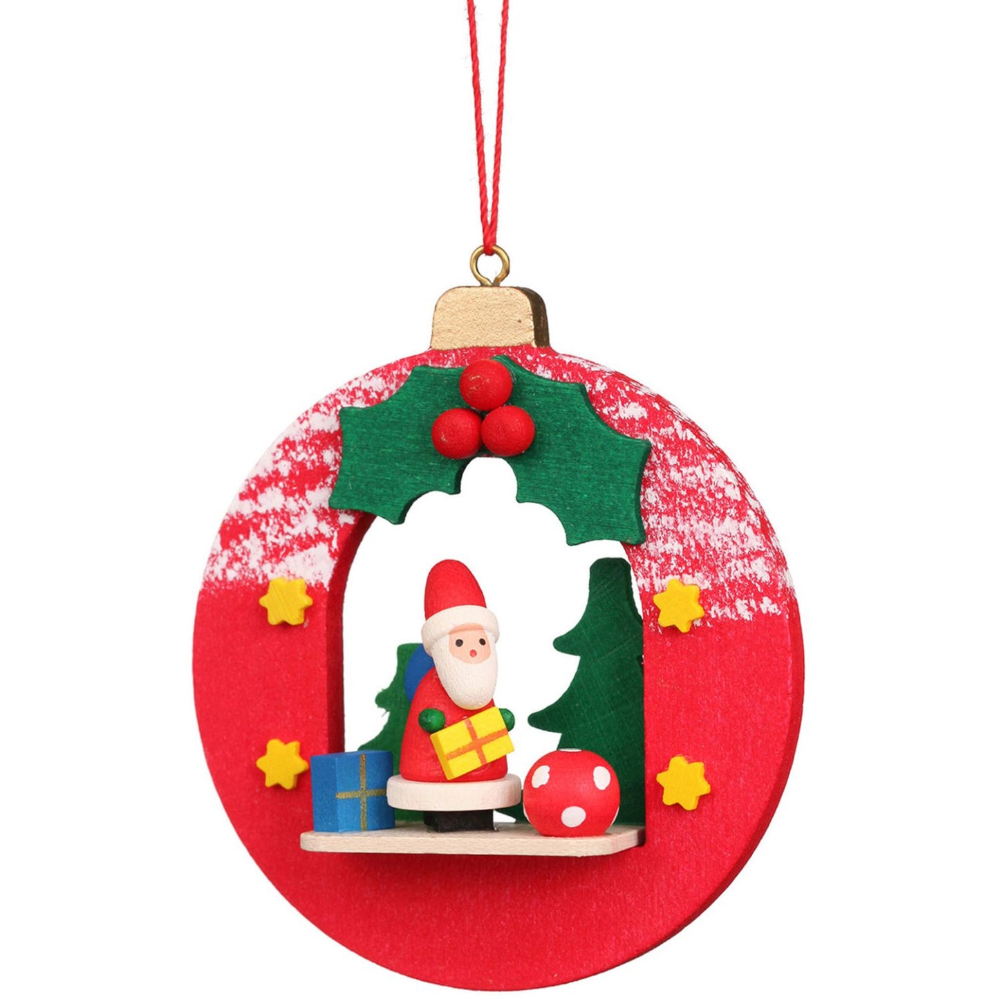 Alexander Taron Christian Ulbricht Ornament - Ball with Santa
