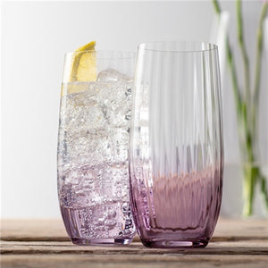 Galway Erne Hiball Glass, Set of 2 in Amethyst, Glass