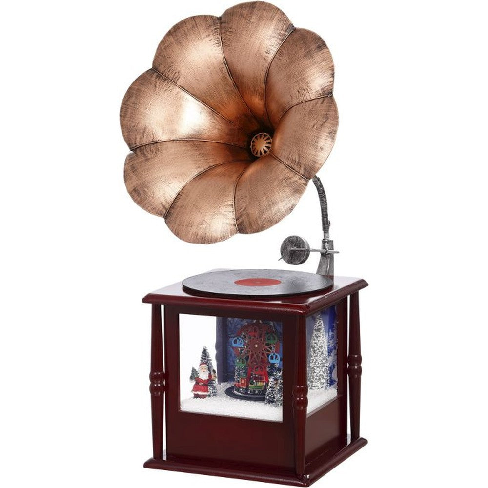 Mark Roberts 2020 Collection Snowing Phonograph 30-Inch Tabletop Piece