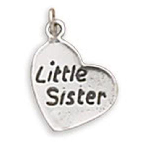 MMA Oxidized "Little Sister" Heart Charm