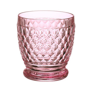 Villeroy & Boch Boston Colored Double Old Fashioned Glass, Rose, 11oz