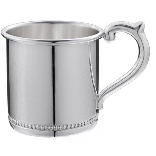 Cunill .925 Sterling Beaded Sterling Baby Cup