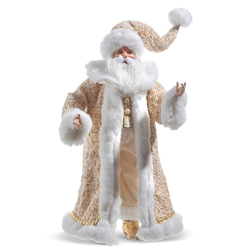 Raz Imports 2023 Celebrate The Season 22.5" Tweed Jacket Santa