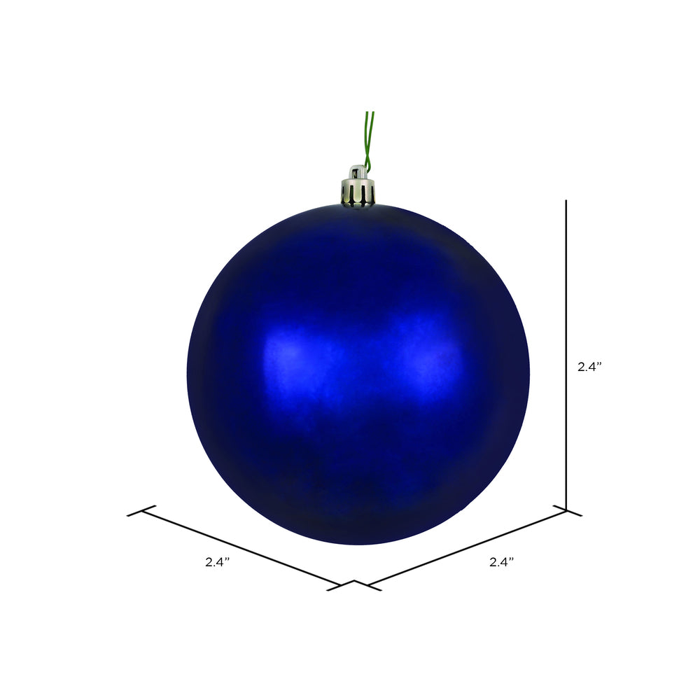 Vickerman 2.4" Midnt Blue Shiny Ball UV 24/Bag, Plastic