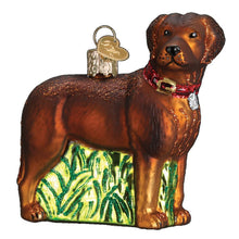 Load image into Gallery viewer, Old World Christmas Standing Chocolate Lab Puppy Ornament