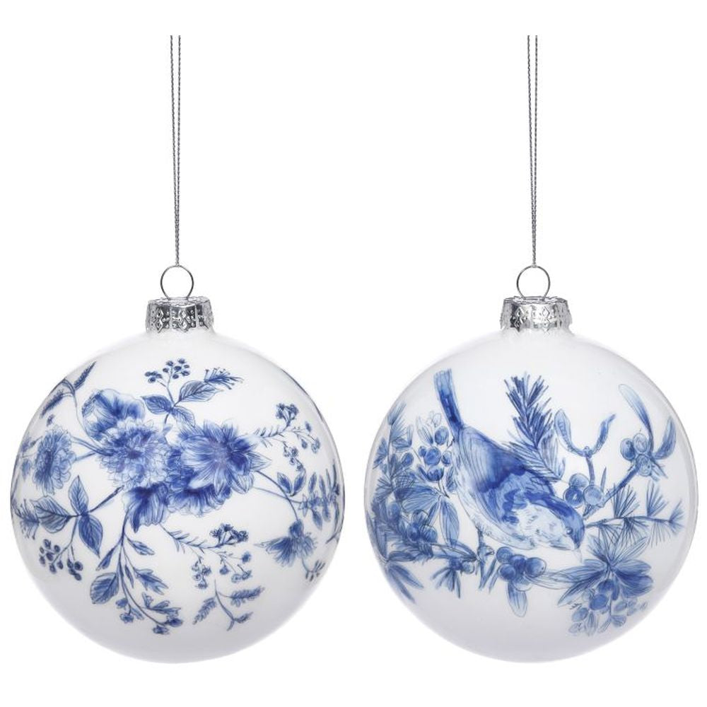 Mark Roberts 2022 Chinoiserie Ball Ornament, Assortment Of 2 4.5 Inches