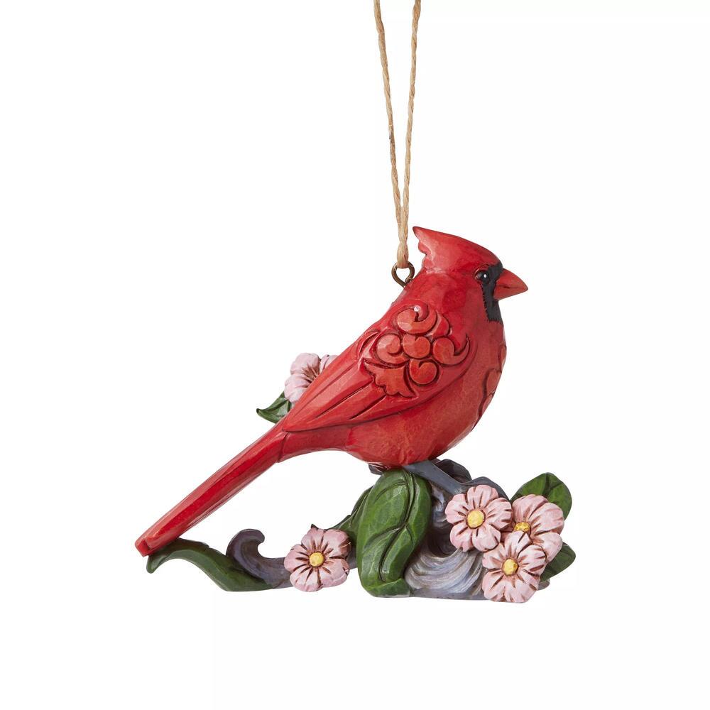 Enesco Jim Shore Heartwood Creek Caring Cardinal on Branch Hanging Ornament