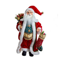 Load image into Gallery viewer, Kurt Adler 17&quot; Kringles Fancy Santa With Stocking