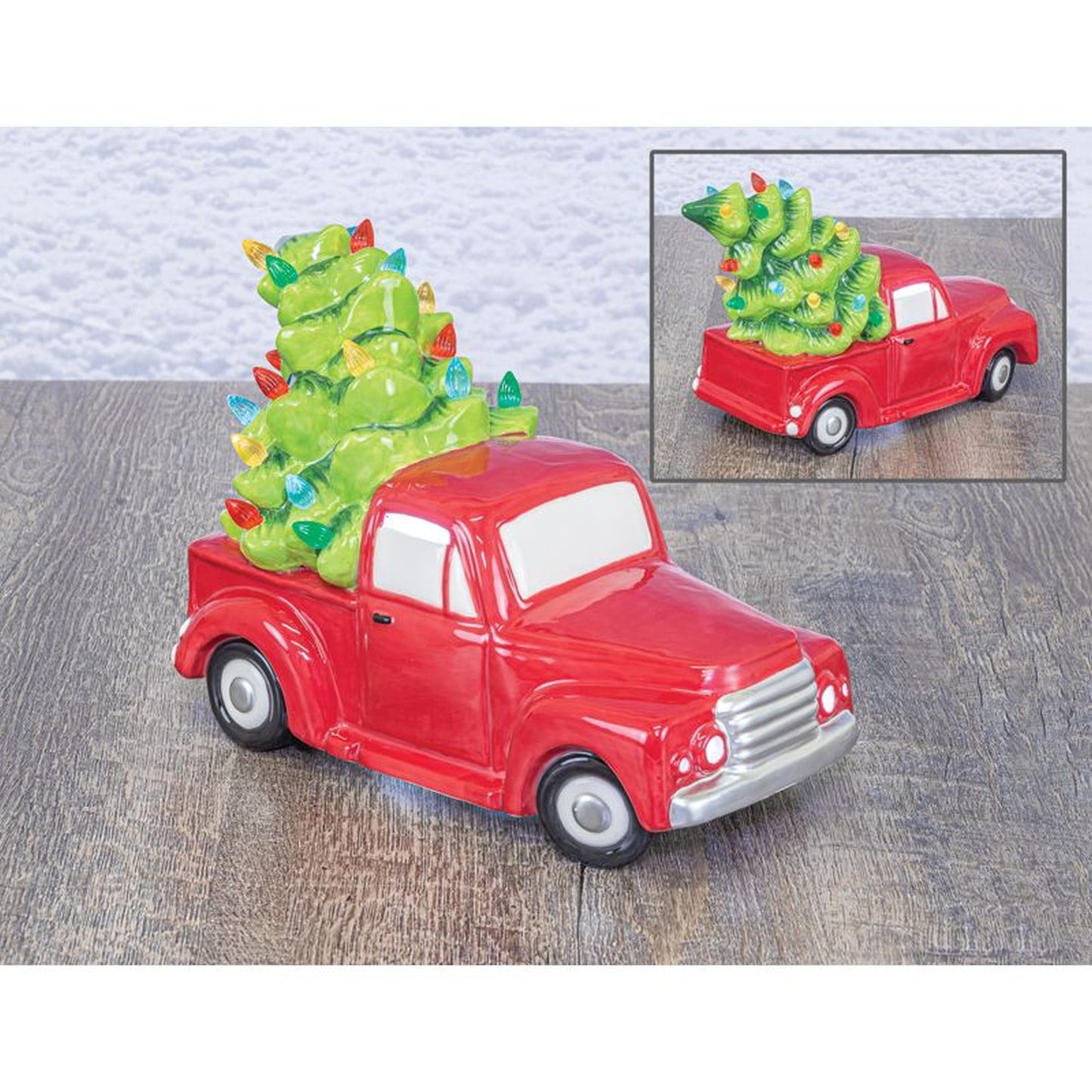 Hanna's Handiworks Festive Christmas Tree Red Truck With Led