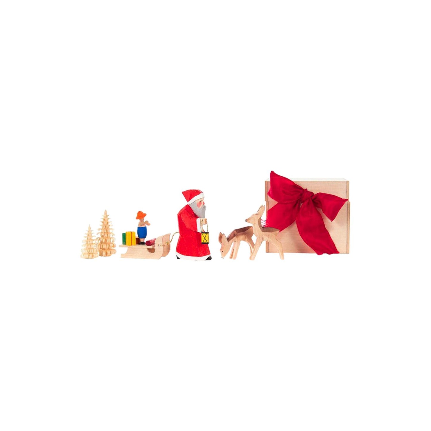Alexander Taron Chip Box - Small Santa And Deer