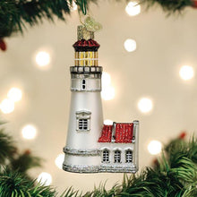 Load image into Gallery viewer, Old World Christmas Heceta Head Lighthouse Ornament