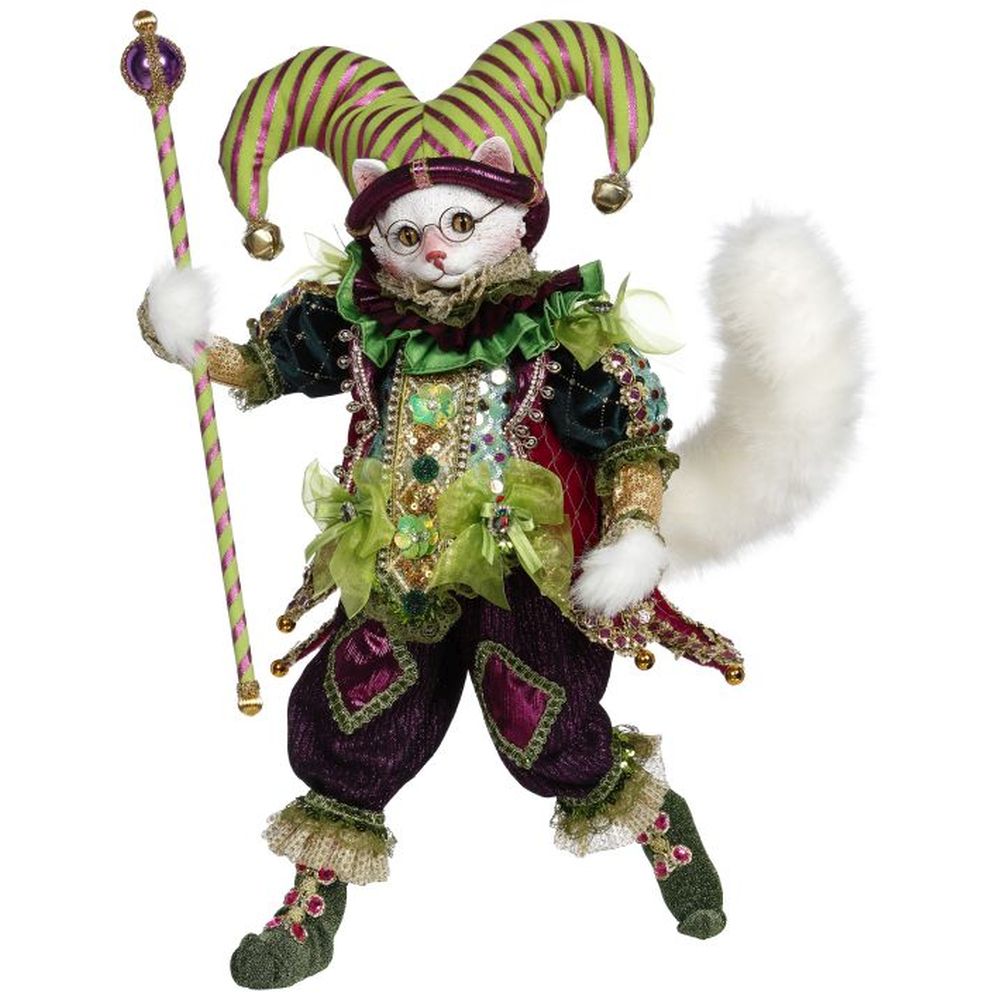 Mark Roberts Spring 2022 Feline Jester Figurine, 26"