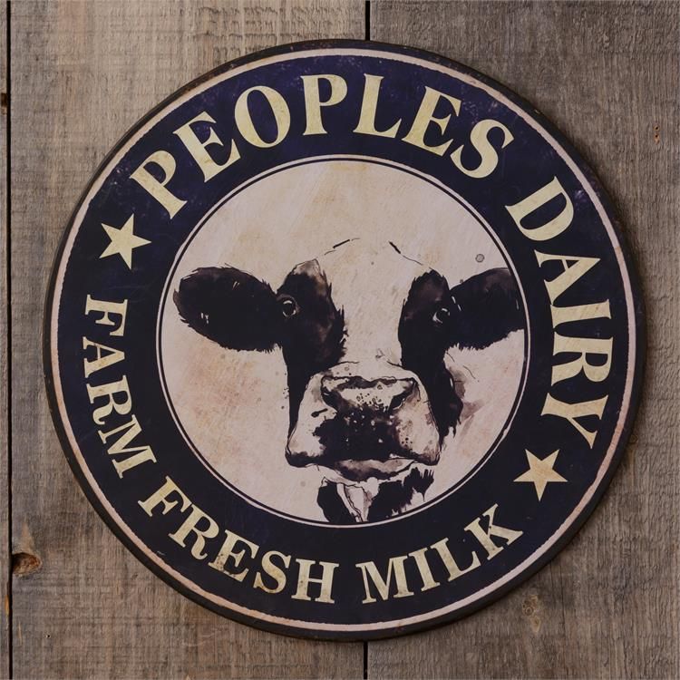 Your Heart's Delight Sign - Peoples Dairy, Iron