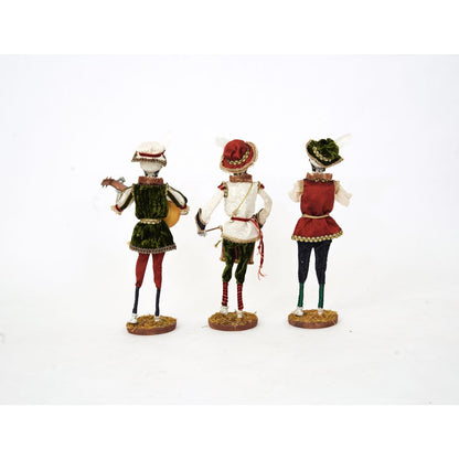 Katherine's Collection 2022 Shakesfeare Minstrel Skeleton Trio Figure, Assorted of 3